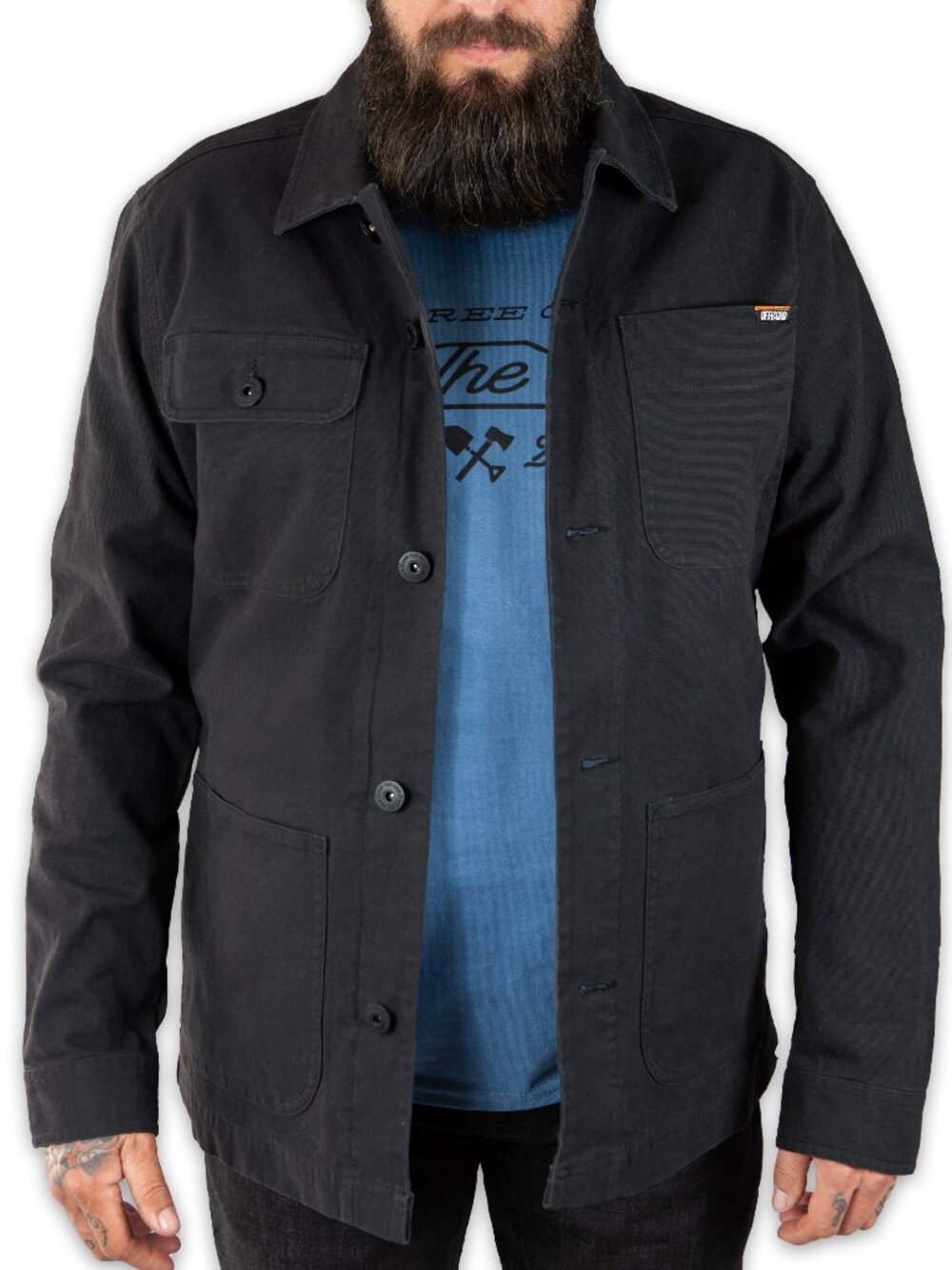 Off The Grid Surplus Heston Chore Coat - Black
